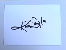 Kirk Douglas  (+)  Autogramm Karteikarte weiß 7,5x10,5
