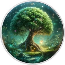  2025 Canada 1oz 9999 Silver BU Magical Tree Colourized