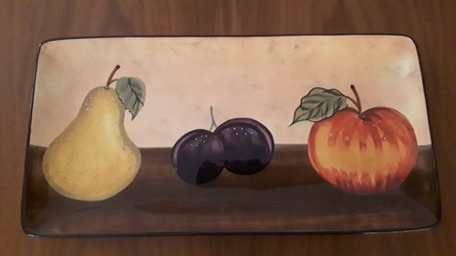 Obstschale groß handbemalt - ,,