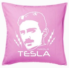Kissenbezug Pink Nikola Tesla