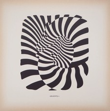 Victor Vasarely: Paar Zebras -