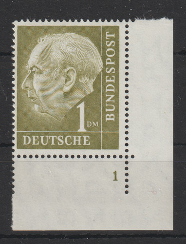 Bund michel 194 eckrand - michel-nr.,