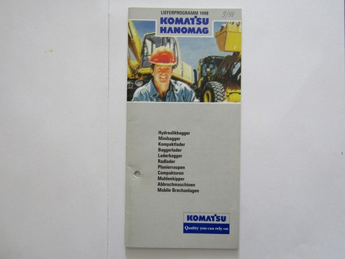Prospekt komatsu hanomag - komatsu,