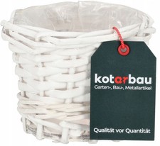 Round Wicker Basket Flower Pot