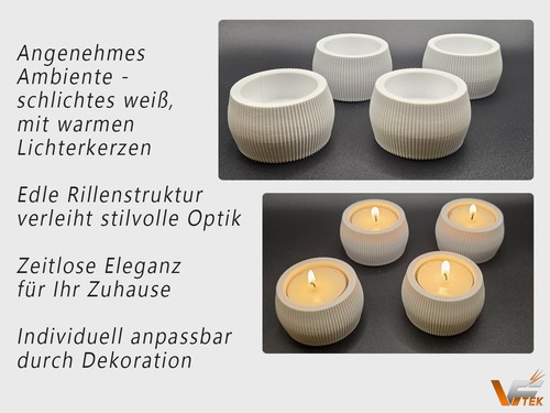 Teelichthalter deko set - teelichthalter,