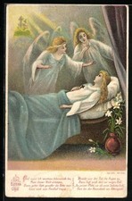 AK Frau liegt auf dem