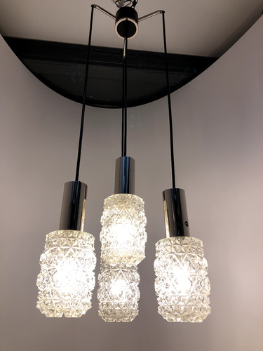 Kaskadenlampe glas vintage - glas,