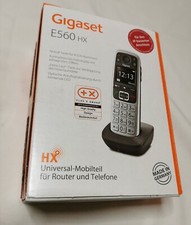 Gigaset E560HX Schnurloses DECT-Telefon  extra große Tasten, platin OVP 