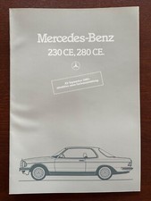 Prospekt / brochure Mercedes-Benz 230 CE - 280 CE W123 MY 1983