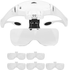 2-LED Kopflupe Stirnlupe