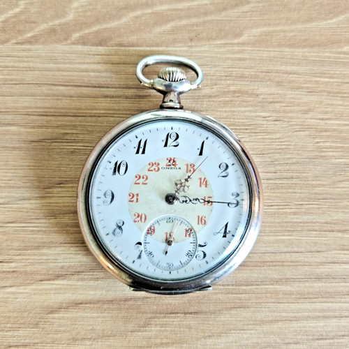 1916 antique omega 24h dial - omega,