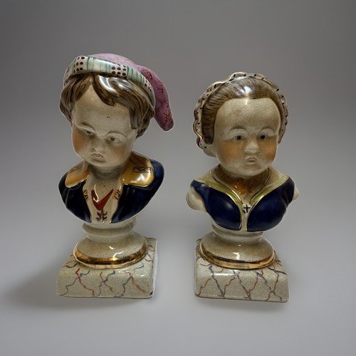 Paar staffordshire büste - paar,