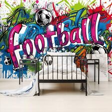 Fototapete Kinderzimmer Junge Graffiti Fußball Kinder VLIES TAPETE + KLEISTER