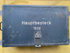 Metallkiste Truppenbesteck Soldatenkiste Luftwaffe Kiste Transportkiste 2. WK