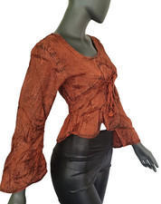Kurz-Bluse Boho Hippie Ethno
