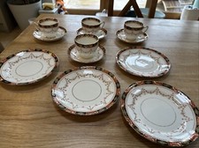 Vintage Gladstone Porzellan Teeservice 4 Gedecke