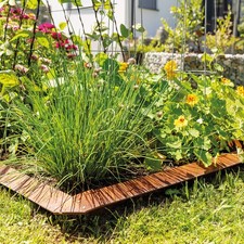 Schneckenzaun Cortenstahl 25 cm | innogard Schneckenschutz Metall ohne Chemie