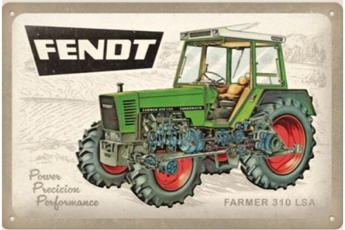 Blechschild fendt farmer lsa - fendt,