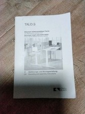 Bedienungs-/Montageanleitung TALO.S - König+Neurath - mot. höhenverst. Tisch