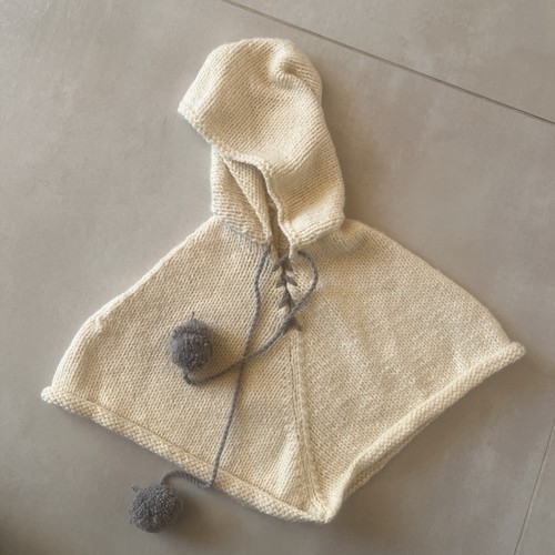 Kinder poncho handgestrickt - kinder,