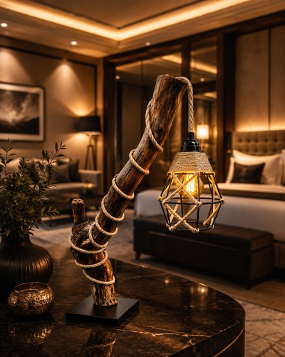 Handgefertigte tischlampe - handgefertigte,