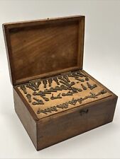 Drehstifte Satz im Holzkasten Uhrmacher Drehbank #1