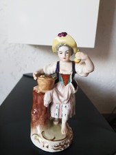 Porzellanfigur Martha Budich Porzellan Dresden Mädchen 50/60er H15 cm