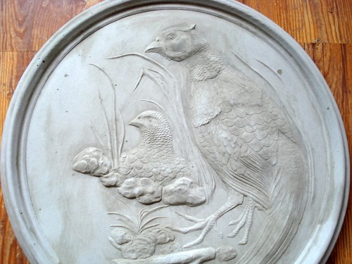 Stuck medallion aus beton - -,