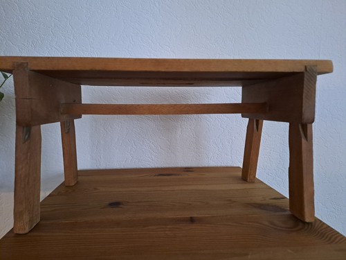 Holzschemel alt blumenhocker - holzschemel,