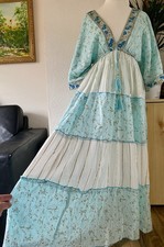 Boho maxikleid türkis - maxikleid,