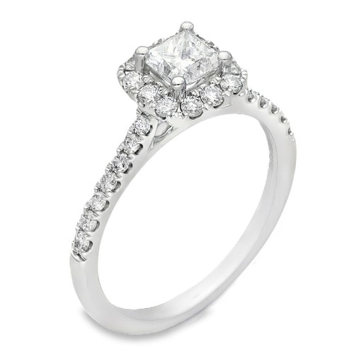 950 platin diamant halo - 950,