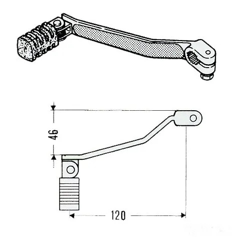 Fußschalthebel für yamaha - yamaha, xv