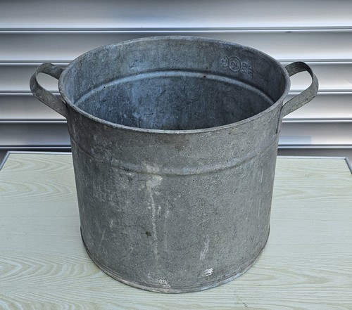 Alter zinktopf eimer - zinktopf, gr.