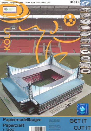 Kartonmodell stadion köln - kartonmodell,