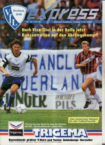 Vfl bochum - bl, 91/92