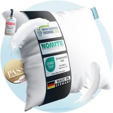 LEOSARA® 100% Federkissen Kopfkissen Kissen 80x80 cm 1700g pro Kissen