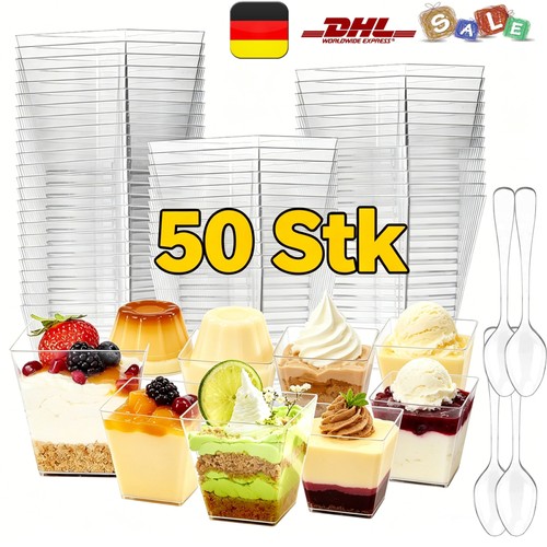 50pcs mini desserttasse - 50pcs,