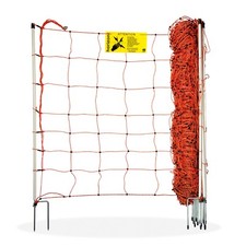 Schafnetz Schafzaun Weidenetz Elektrozaun Zaun Doppelspitze orange 50m 90cm