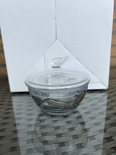 1 x kleine Schale mit Deckel -    K&K Styling Tiffany Kristallglas ca. 10cm Höhe