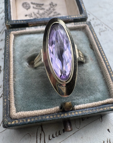Ring 333 gold art - deco, um