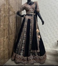 Schwarzes Lehnga Größe42/L