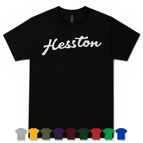 Hesston retro script shirt - hesston,