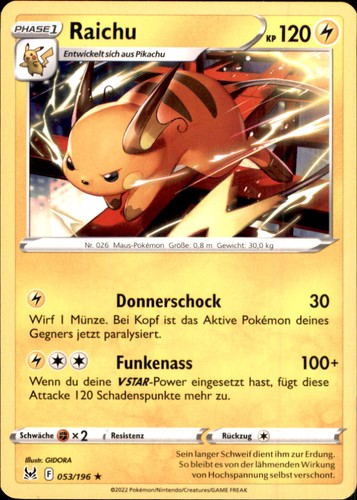 Pokemon 053 196 raichu - pokemon, 053/196