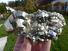 Pyrit Kubooktaeder, Huanzala Mine Ancash Peru # 11