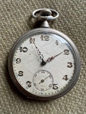 Antike Taschenuhr Silber - Art Deco - rhombus Dial - 48 mm ca. 1930