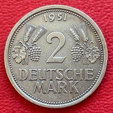 2 DM Deutschland 1951 J vz /