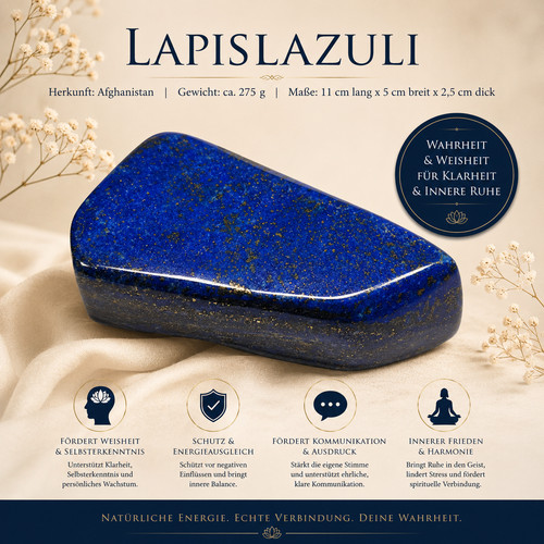 Lapislazuli freiform 275g - lapislazuli,