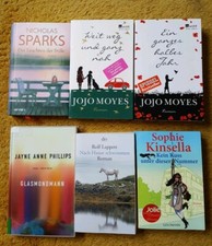 Bücherpaket 6 Stk. Jojo Moyes, Nicholas Sparks,  u.  Sophie Kinsella