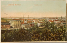 12396 AK Leubnitz-Werdau Straße mit Fabriken um 1910 color