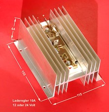 Laderegler  10 Ampere, 12 Volt. Für kleine Windkraft- und Solaranlagen.  Neu.